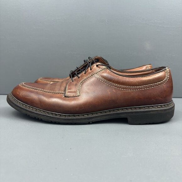 Allen Edmonds Wilbert Oxford Split Toe Brown Genuine Leather Men's Size 11 D